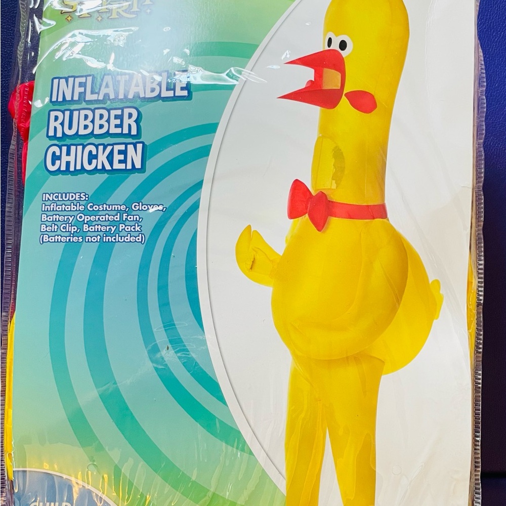 Kids inflatable chicken costume